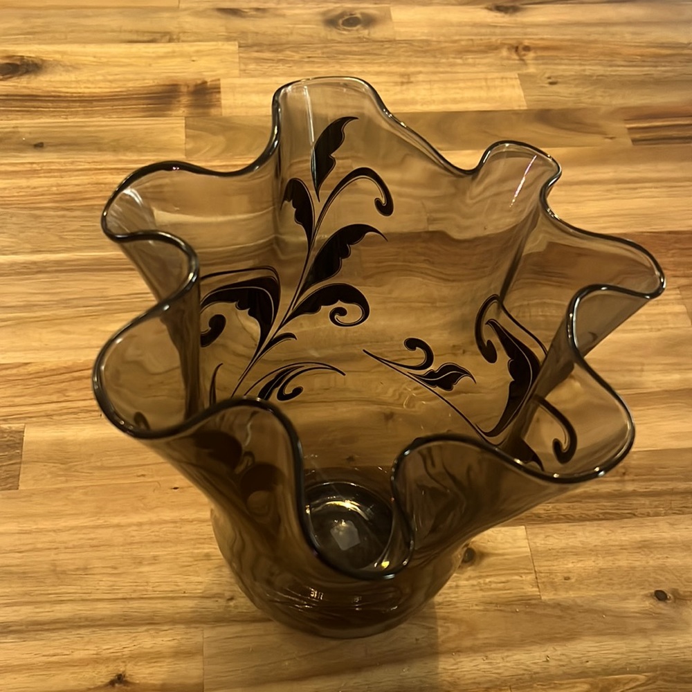 Partylite blowed glass art